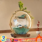Modern Indoor Water Fountain With Led Light 13.8*5.5*15IN For Table Top Desk. Fixed Price $63.45.