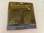 Vtg Coby CS-P31 Personal Dynamic Mini Stereo Speaker System Supernamic Sound Nos. Fixed Price $13.99.