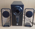 Gogroove Gg-bass-pulse Computer System Speakers Black With Light. Fixed Price $64.99.