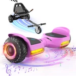 Gyroor G13+K1 6.5'' Self Balancing Scooter For Kids With Bluetooth Speaker-pink. Fixed Price $399.99.