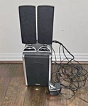 Insignia NS-3099 3-PIECE 2.1 Subwoofer + Flat Panel Speakers New. Fixed Price $15.00.