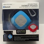 New Soundlogic Xt Splash Proof Bluetooth Shower Speaker Fm Radio Carabiner. Fixed Price $14.99.