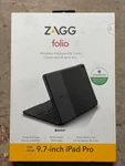 Zagg Folio Tablet Bluetooth Keyboard Case Air/air 2/9.7-INCH Pro/ipad. Fixed Price $12.89.