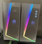 Gaming Speakers 6 Rgb White Colorful Lights (model YM-L9). Fixed Price $18.53.