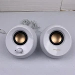 White Creative Usb Wired Speakers MF1680. Fixed Price $14.99.