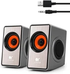 Orow Computer SPEAKERS,12W Mini Desktop With Volume Control, 3.5MM Aux. Fixed Price $23.45.