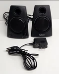 Logitech Z130 Compact Speakers 10W Full Stereo Sound 3.5MM Jack Tested. Fixed Price $10.00.