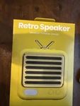 Gems Retro Speaker - Mustard Yellow: Rechargeable Portable With Micro Usb (tt). Fixed Price $5.99.