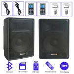 2-WAY Powered Audio Pair Stage Karaoke Bluetooth Ktv Speakers. Fixed Price $523.68.
