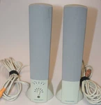 Harman Kardon Stereo Speaker Set With Original Cables DA001. Fixed Price $16.00.