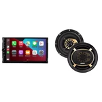 Jensen CAR723W 7" Touch Screen Multimedia Receiver With Apple Carplay +speakers. Fixed Price $369.99.