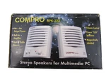 Compro Speakers Pc Powered Stereo Mac 3.5MM SPK-223 Beige System Laptop Notebook. Fixed Price $60.74.