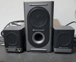 Altec Lansing Amplified Speaker System 221 For Computer Desktop 3 Pieces. Fixed Price $39.99.