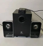 Logitech LS21 2.1 Computer Stereo Speaker System Tested. Input Jack Was Spliced. Fixed Price $13.00.