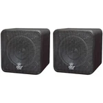 Pyle PCB4BK 4'' 200 Watt Black Mini Cube Bookshelf Speaker (pair). Fixed Price $57.49.