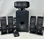 Logitech X-540 5.1 Surround Sound Pc Speaker System Subwoofer Tested/working. Fixed Price $99.99.