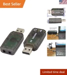 Usb 2.0 To 3D Audio Sound Card Adapter - 5.1 Channel For Windows And Mac. Fixed Price $11.39.