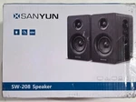 Sanyun SW208 3" Active Bluetooth 5.0 Bookshelf Speakers 60W Carbon Fiber White. Fixed Price $48.99.