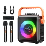Karaoke MACHINE,8000MAH Portable Bluetooth Speaker With 2 Wireless Microphone.... Fixed Price $109.69.