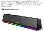 Bluedee Computer Speakers Soundbar Bluetooth Usb-c Rgb Light Hifi 2.0 Channel. Fixed Price $45.48.