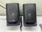 Vintage Pc Speakers Optimus AMX-10 Multimedia Amplified Pair Radio Shack Tandy. Fixed Price $19.99.