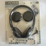 Vintage Koss Portable Stereo Phones Head KTX1 Wired Black. Fixed Price $15.00.