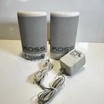 Koss HD-50 Computer Speakers Vintage Pair W/ Power Supply Tested Working. Fixed Price $24.99.