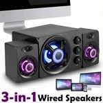 Wired Computer Speakers System Stereo Bass Subwoofer Led For Desktop Laptop Pc. Fixed Price $23.99.