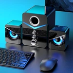Stereo Bass Sound Computer Speakers System Channel Usb Wired Ambient Light Usa. Fixed Price $19.19.