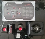Genius Gx Gaming SW-G2.1 1250 4 Piece Speaker System Black Original Box. Fixed Price $89.00.