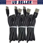 Braided Usb Type-c Fast Charging Data Sync Charger Cable Cord 3/6/10FT Lot. Fixed Price $197.39.