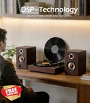 Lonpoo 100W Bookshelf Speakers Bluetooth 4" Woofer Optical Rca Usb Aux. Fixed Price $148.10.
