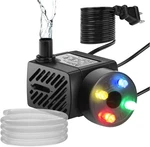 Mini Submersible Fountain Water Pump With Led Light 50GPH 3W Small Ultra Q. Fixed Price $14.56.