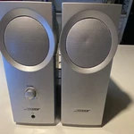 Bose Companion 2.0 Channel Wired Computer Speakers Silver Rca 3.5MM. Fixed Price $35.00.