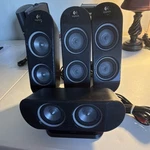 Logitech X-530 5.1 Channel Wired Computer Speakers Black Stereo Rca Tested. Fixed Price $42.00.