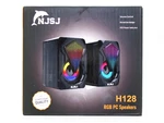 New Njsj H128 Computer Speakers 2.0 Usb Powered Gaming W/rgb Led Light. Fixed Price $10.95.