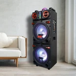 Loud Bluetooth Speaker Dual 10" Subwoofer Heavy Bass Sound System Party + Mic. Fixed Price $179.99.