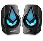 Elegiant Speaker Usb Pawerful Colorful Light Dual Chanel. Fixed Price $21.99.
