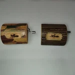 Sada Masashi North Country Theme Wooden Music Box 2-PIECE Set Used. Fixed Price $190.94.