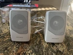 Vintage Radioshack White Optimus 40-1401 Mini Speaker System Clean Excellent !. Fixed Price $25.00.