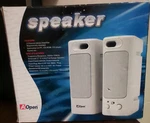 Aopen 2.0 Channel Wired Computer Speakers 3.5MM Magnetically Shielded White. Fixed Price $8.99.