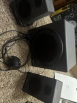Logitech Z333 2.1 Channel Speaker System With Subwoofer. Fixed Price $90.00.
