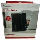 Vivitar Accessories Compact Speaker System Stereo Sound For Computer Laptop MP3. Fixed Price $22.99.
