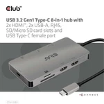 Club 3D Usb 3.2 GEN1 Type-c 8-IN-1 Hub CSV-1593. Fixed Price $113.35.