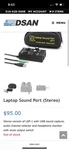 Dsan LSP-2 Laptop Adapter Soundport- Computer Speaker Jack- Better Than LSP-1. Fixed Price $65.00.