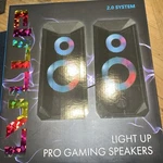 Vivitar Lvlup Light Pro Gaming Speakers 2.0 System Item LU842-NOC New Box. Fixed Price $18.00.