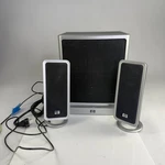 Hp ED808AA 30W 2.1 Computer Speaker System Powered Subwoofer Wired Remote Tested. Fixed Price $37.79.