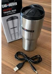 Car & Driver Heated Usb Travel Mug Stainless Steel Coffee Warmer Cup. Fixed Price $22.99.