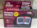 Cyber Acoustics Computer Speakers Magnetically Shielded Set Of 2 Nib. Fixed Price $19.99.