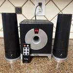 Frisby FS-2400R 2.1CH Woofer Laptop Desktop Speaker System With Remote Clean. Fixed Price $32.99.